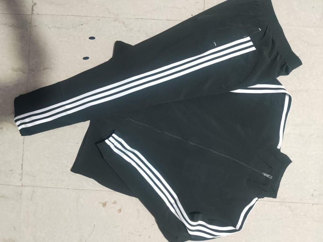 Men's Side Stripe 4 Way Polyester Track Suit